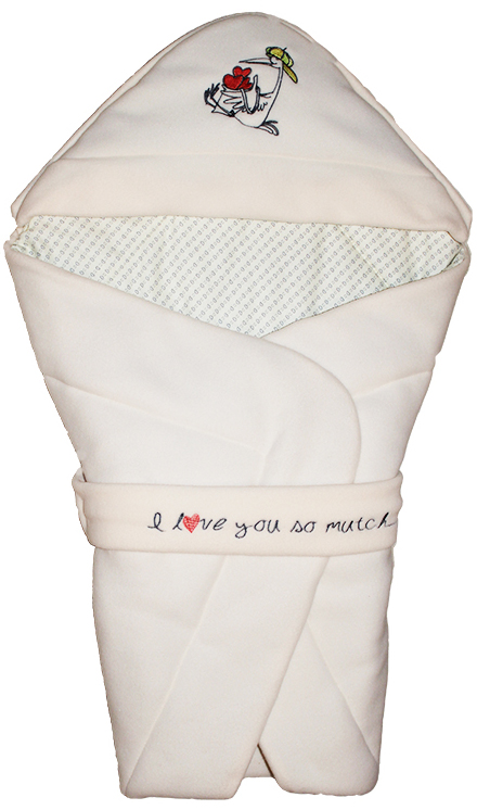 Комплект на выписку MAXI "BIG GIFT", сметанный Комплект на выписку MAXI "BIG GIFT", сметанный